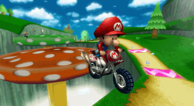 mario kart wii racing