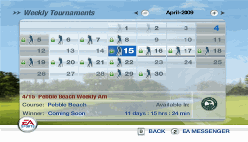 online PGA Tour tournament calendar