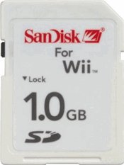 1GB SD Card for the Nintendo Wii console